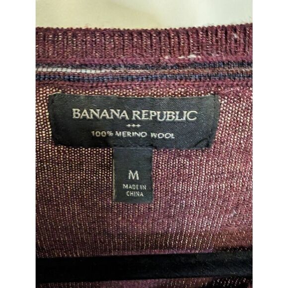 Banana Republic Long Sleeves V-Neck Sweater Men Size Medium - Picture 3 of 4